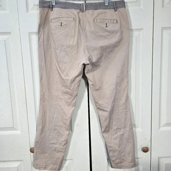 Anthropologie Pilcro and the Letterpress Pants Hyphen Fit Chino Khaki Size 32 - Picture 5 of 10